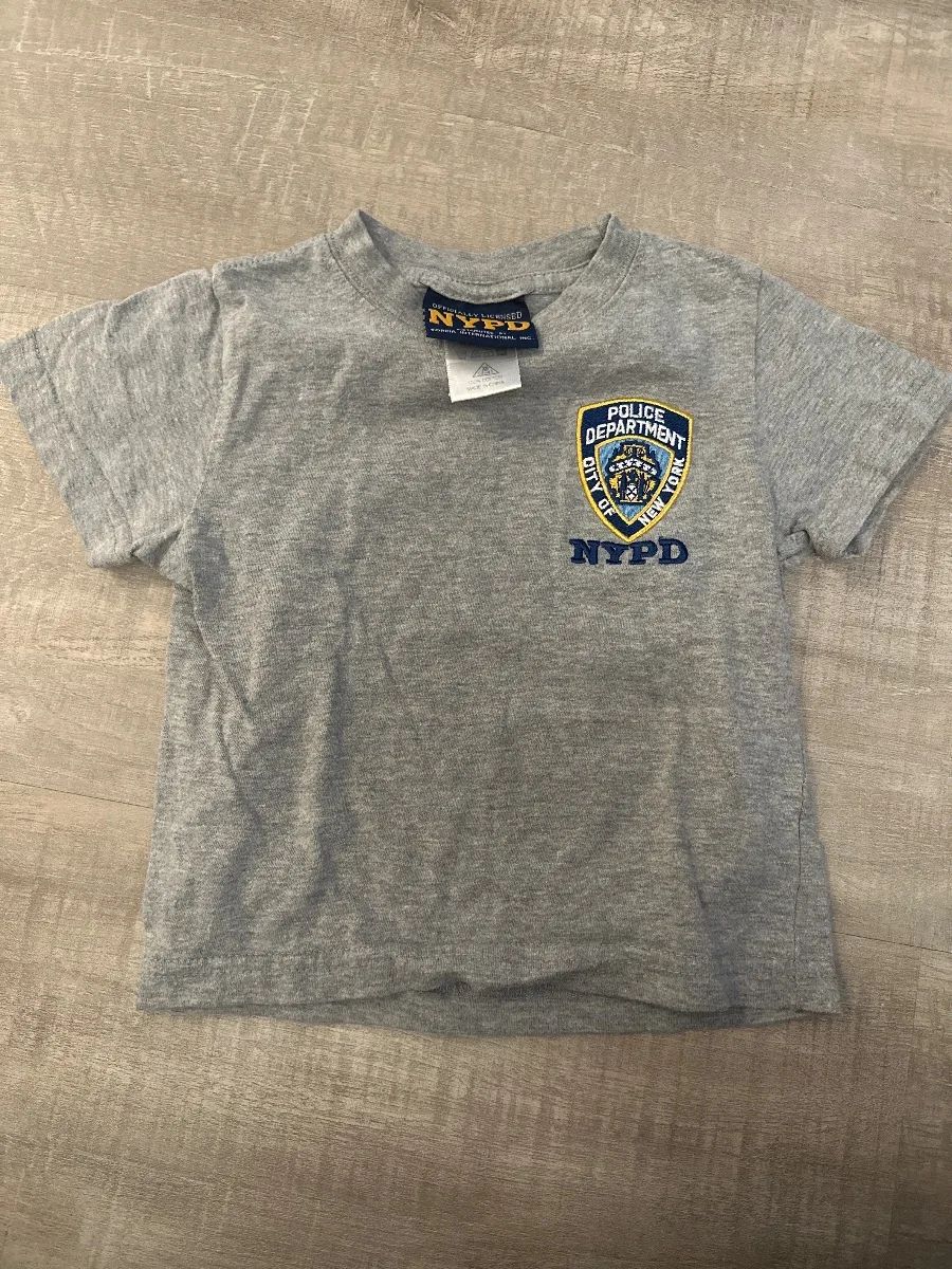 NYPD T-Shirt Gr. 92 Jahre grau mit Emblem