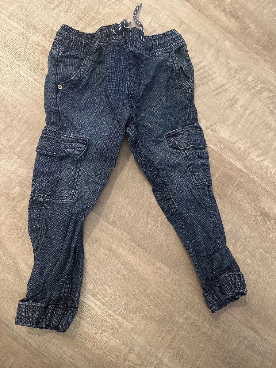 Topolino Cargo Jeans Hose Gr. 98 Jeansblau