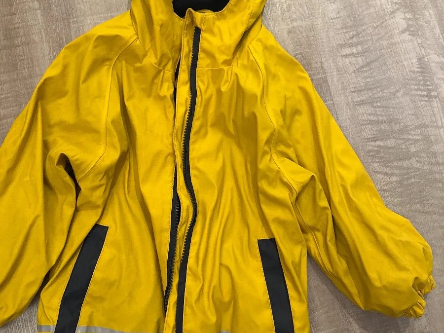 Seasons Regenjacke Gr. 98 gelb mit Kapuze – Foto 1