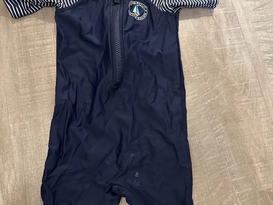 Alive UV Badeanzug Gr. 86 dunkelblau gestreift – Foto 1