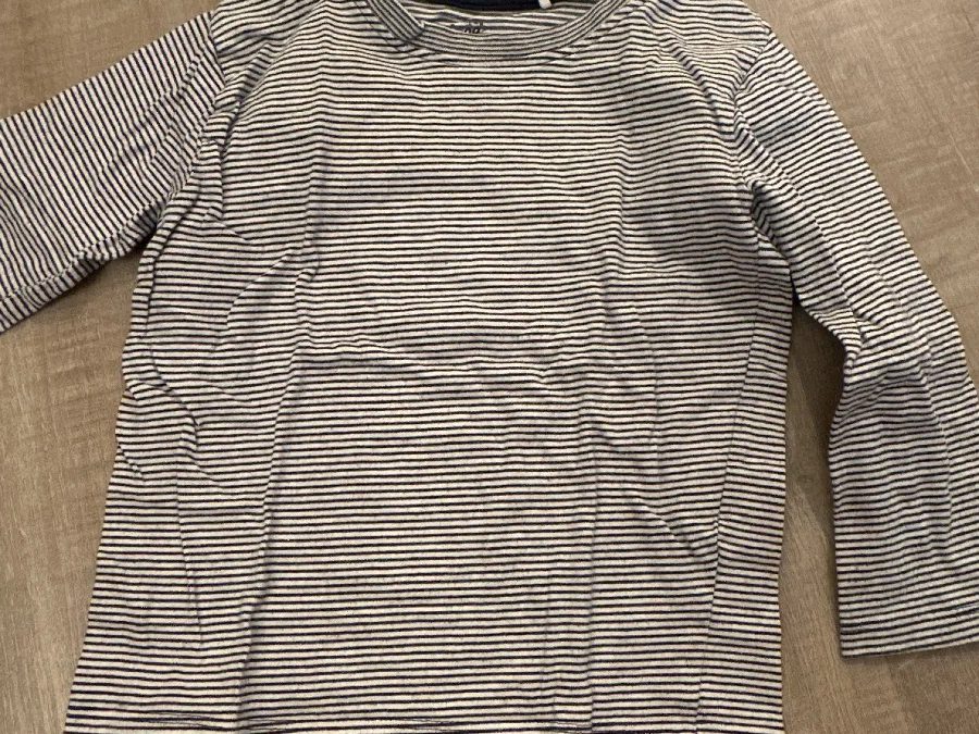 Topolino Langarm-T-Shirt Gr. 98 gestreift blau-weiß – Foto 1